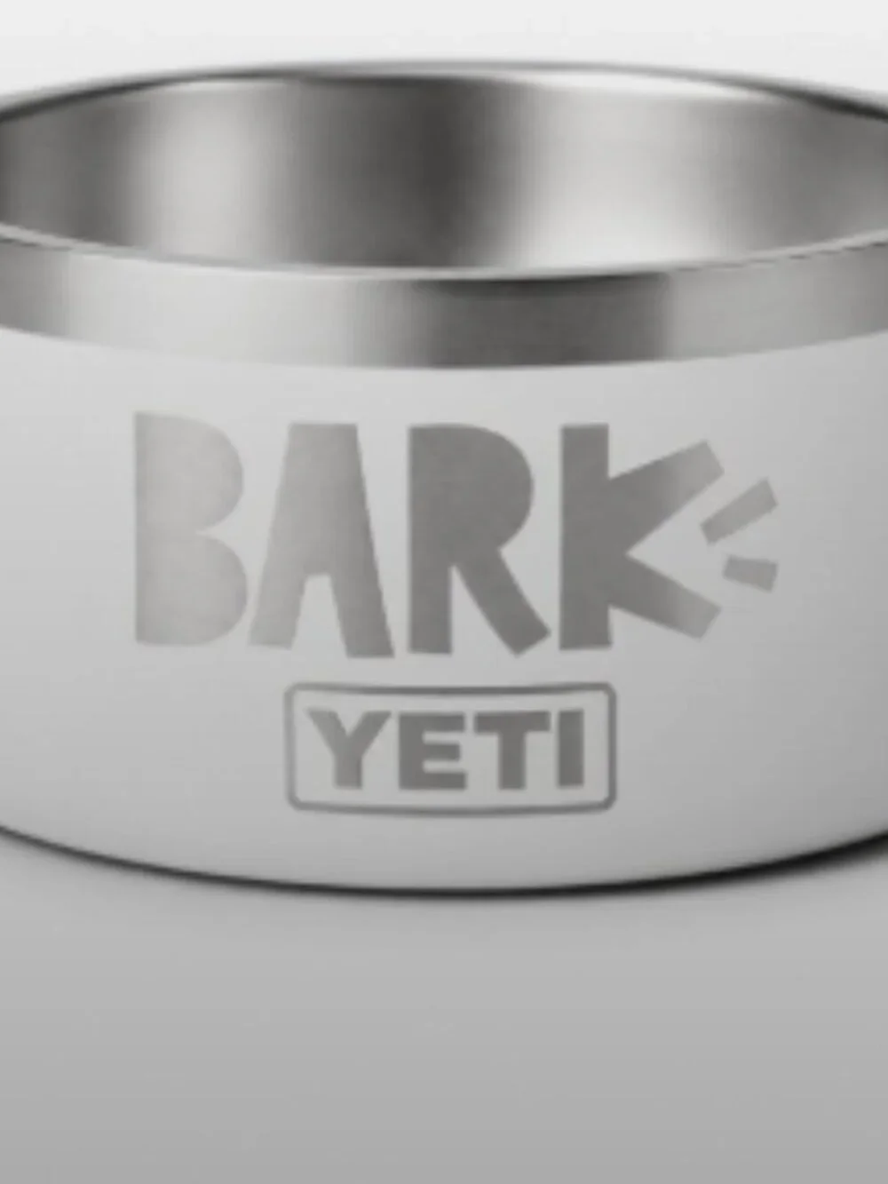 YETI Boomer 4 Non-Slip Stainless Steel Dog Bowl 32 oz White BARK